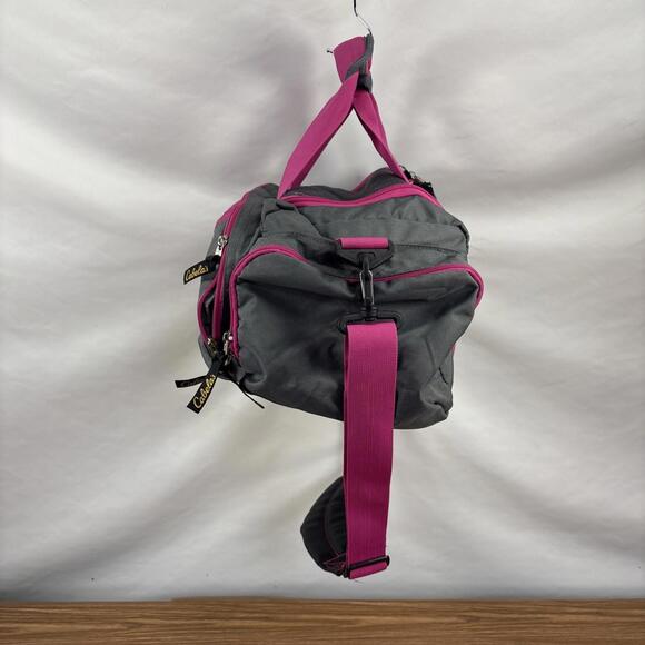 Cabela's 15" Duffle Bag Pink / Gray  Carry On Duffel 15x8x6" Hunting Hiking - Picture 4 of 9